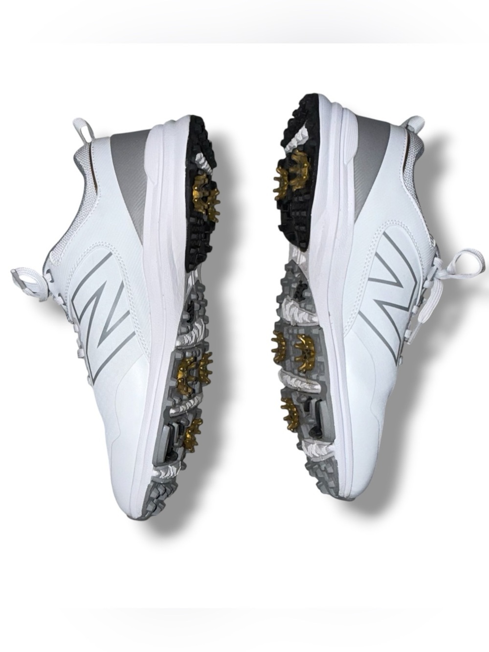 NEW BALANCE S Brighton V2 Golf Shoes - Women’s 10.5 Wide - White/Grey - Picture 5 of 13